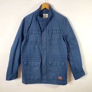Men's Kathmandu Navy Blue Utility Jacket - Classic Style, Multi-Pocket